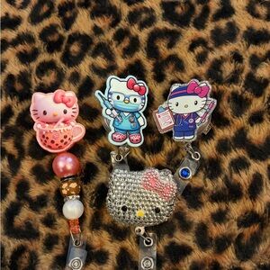 Hello Kitty Badge Reels Set